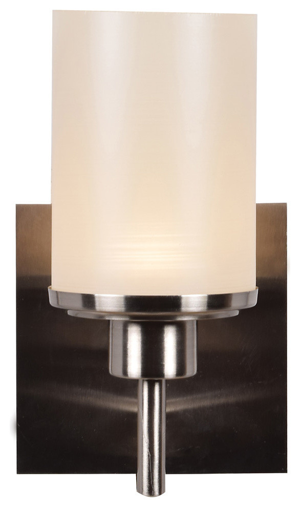 Access Perch 1-Light LED Wall Sconce & Vanity 62509LEDD-BS/CSL, Brushed Steel