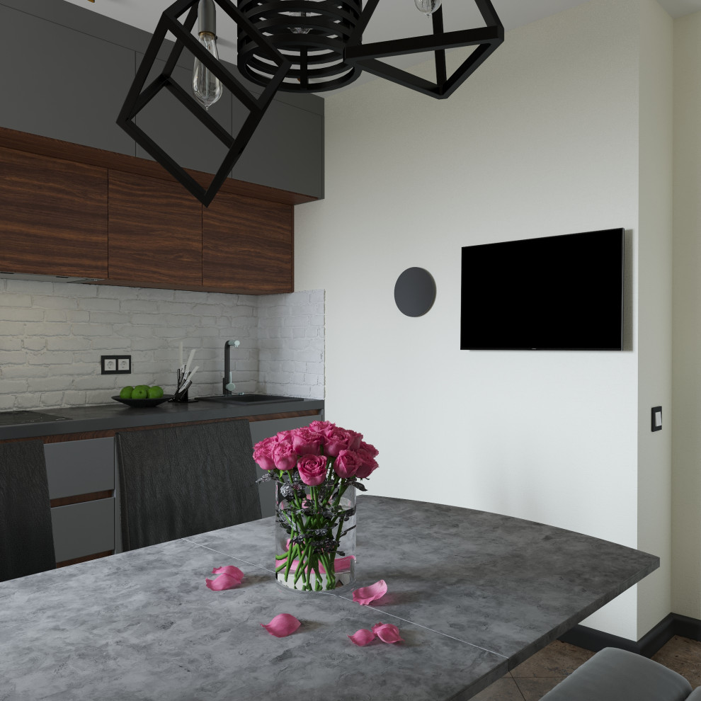 Кухня и лоджия на Лухмановской