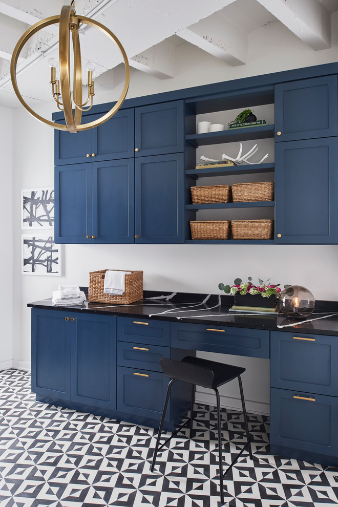 Inspiration for a contemporary laundry room in Atlanta.