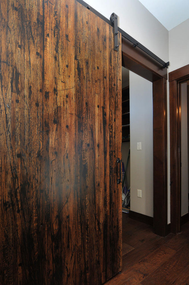 Inspiration for a rustic home design remodel in Denver