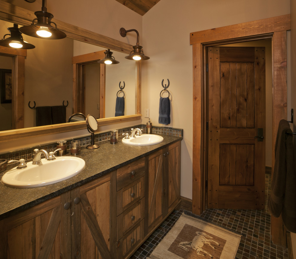 This is an example of a country bathroom in Denver.