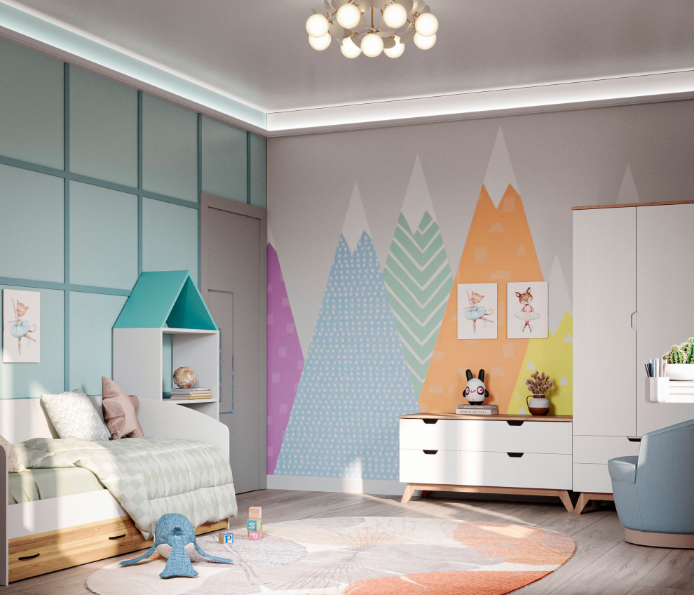 Двухэтажный дом для большой семьи