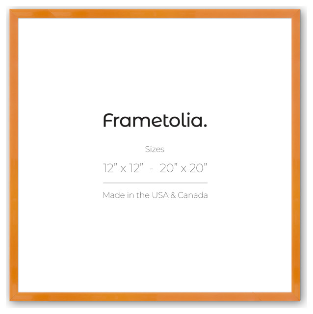 16" x 16" Orange Marmalade 7/8 Lavo Wall/Gallery Frame