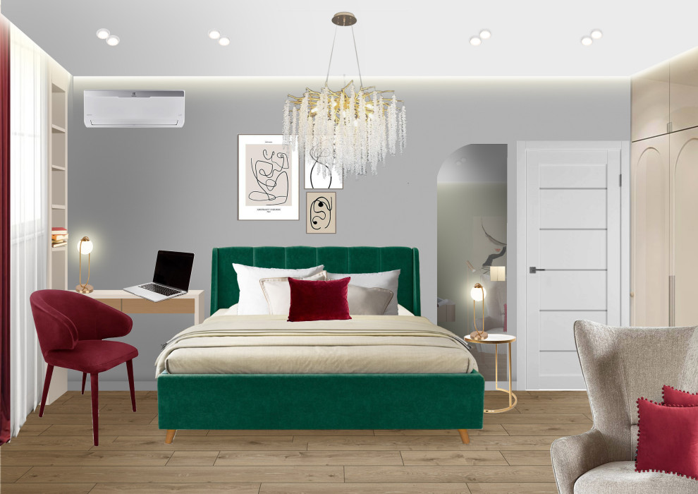 Спальня-гостиная для девушки