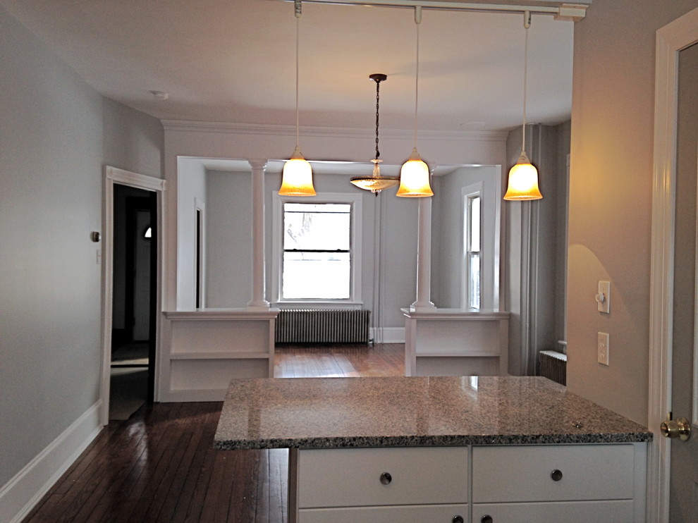 Example of a transitional kitchen design in Philadelphia