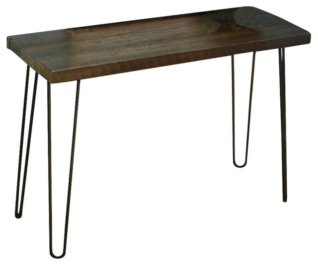 Reclaimed Wood Console Table Hairpin Legs Tables By Reclaimed Wood Console Table Hairpin Legs