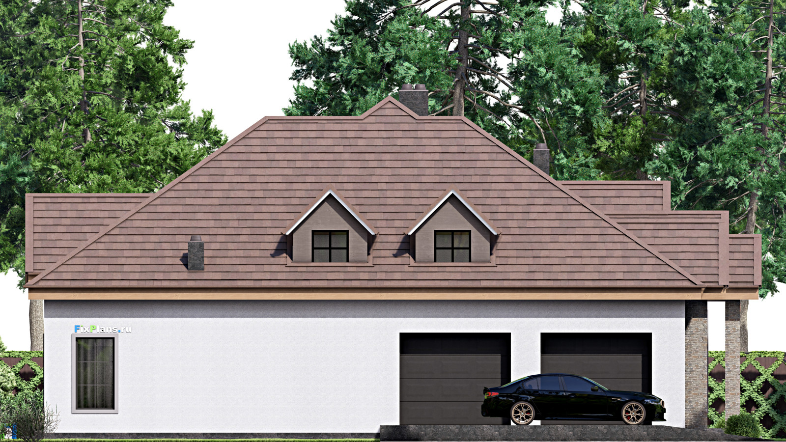 Проект одноэтажного дома 23х19м S429м2 F-16901