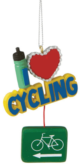 I Love Cycling Christmas Tree Ornament Bike Sport Novelty Holiday I Love Cycling Christmas Tree Ornament Bike Sport Novelty Holiday Gift