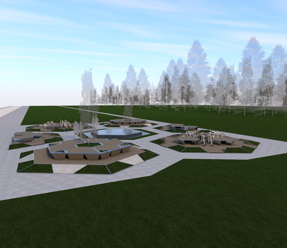 Проект Малых архитектурных форм на основе модульных объектов