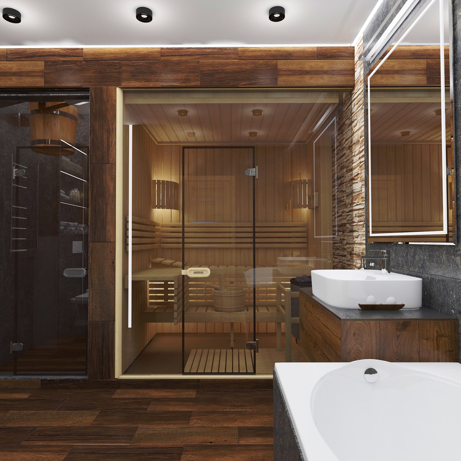 Проект двухуровневой квартиры  в стиле Лофт (135 кв м)