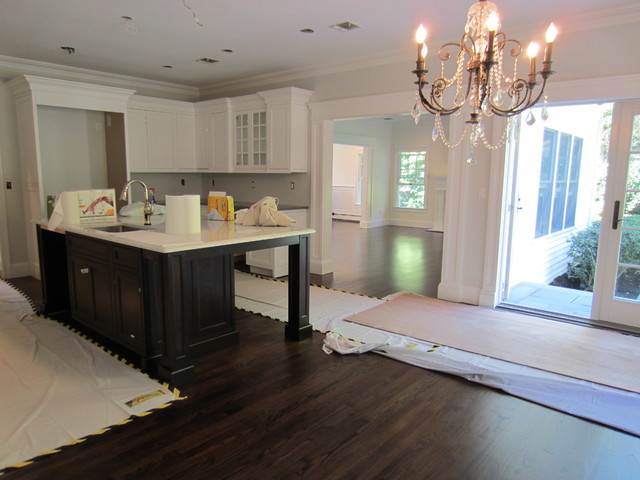 Fort Salonga Red Oak Stained Dark Walnut And Satin Oil Based Poly