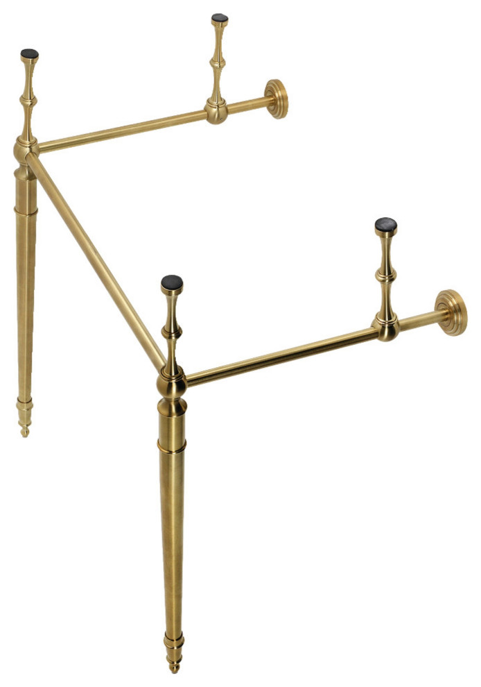 Kingston Brass VPB33227 Edwardian Brass Console Sink Legs, Brushed