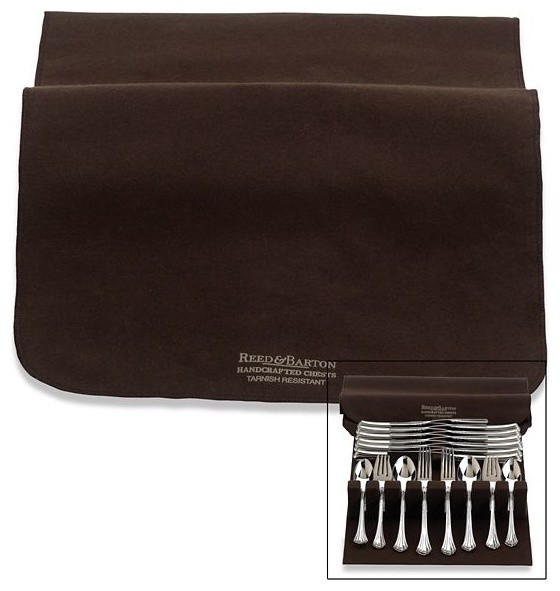 REED AND BARTON Drawer Liner PadBrown Silver Cloth View in Your Room! Houzz