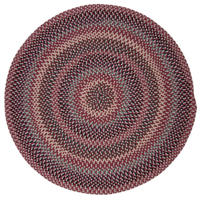 Boston Common - Brick Marketplace 9' round, Round, Braided ...