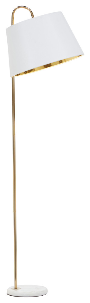 Transitional Gold Metal Floor Lamp 83841