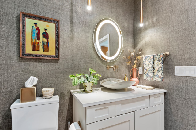 Kitchen Remodel - The Landings retro-lille-badevaerelse
