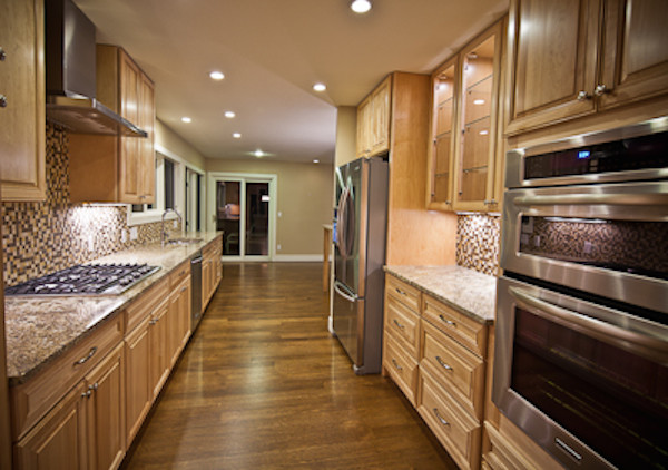 Transitional kitchen photo in Denver