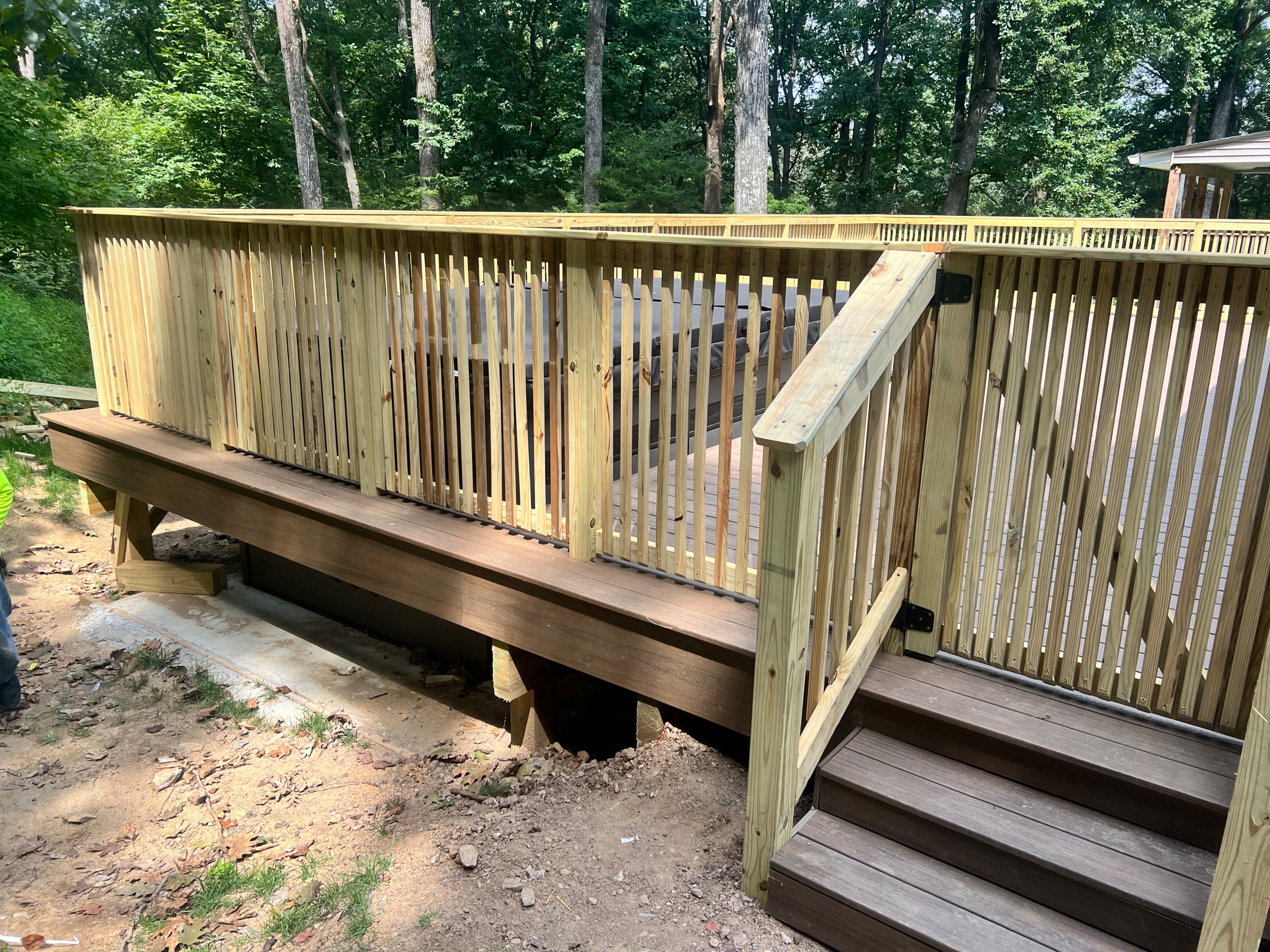 Residential deck construction