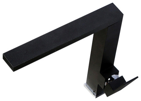 Giovanni Contemporary Square Styled Solid Brass Matte Black Kitchen Faucet