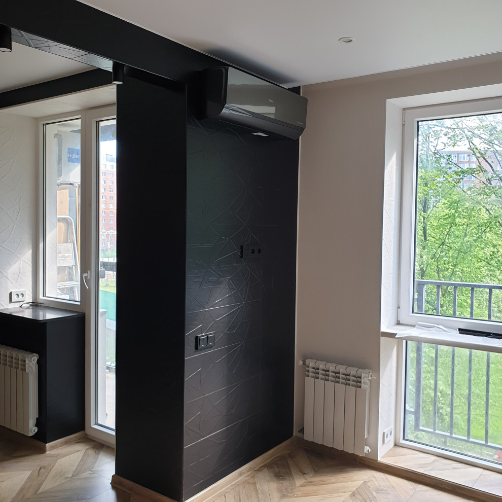 Установка кондиционера в 2 этапа на ул. Юбилейной