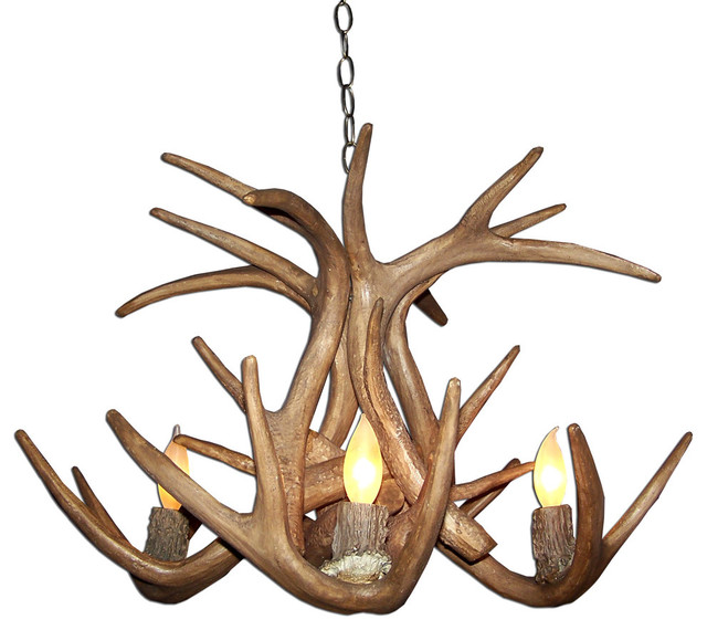 RL-25 Reproduction Antler Elk Fallow Mule Deer DiningPool Table Chandelier