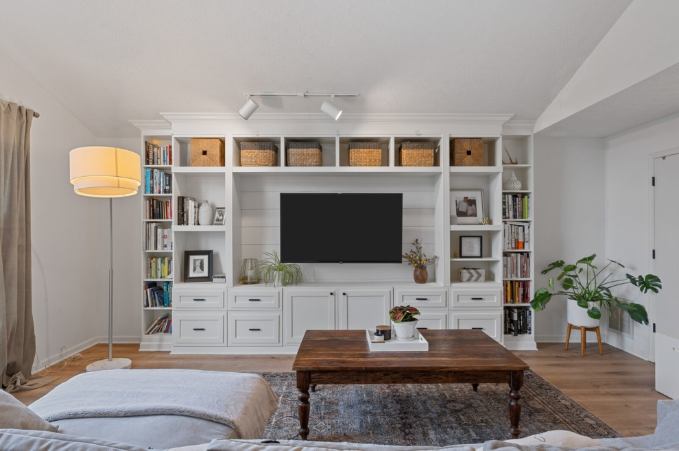 Custom Bookcase and Floor Installation