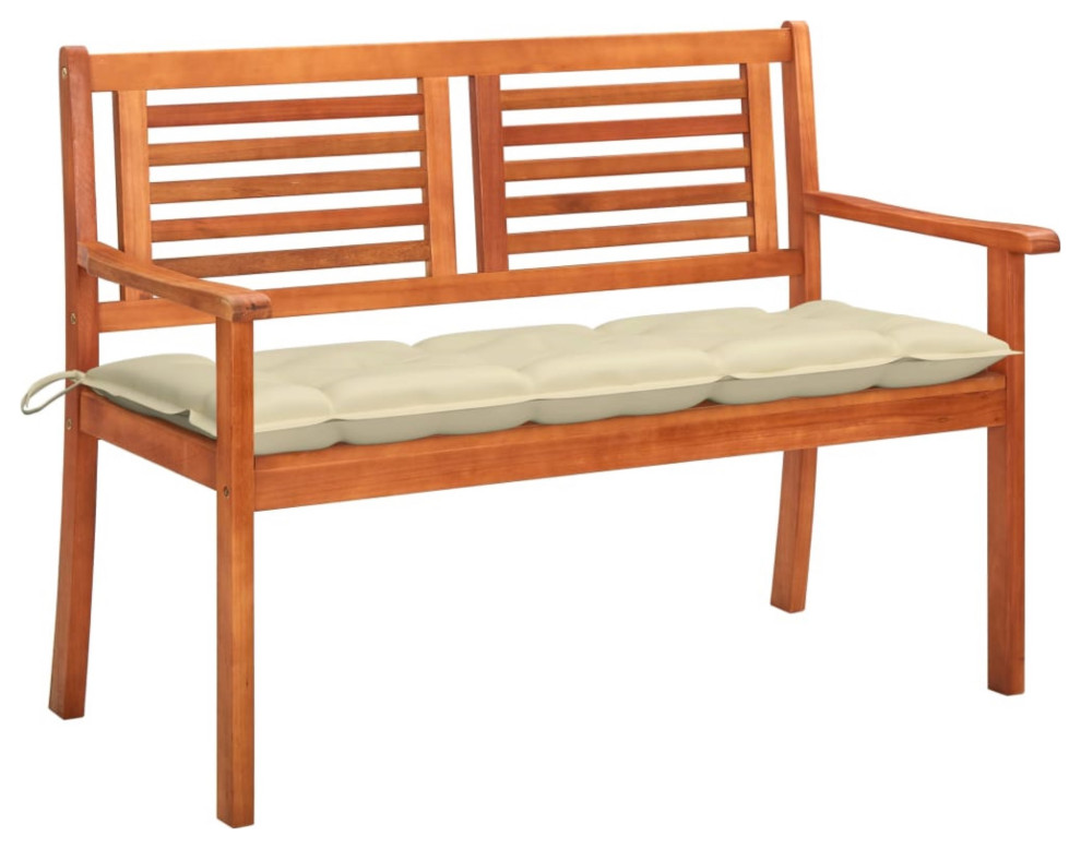 Vidaxl 2-Seater Garden Bench With Cushion 47.2