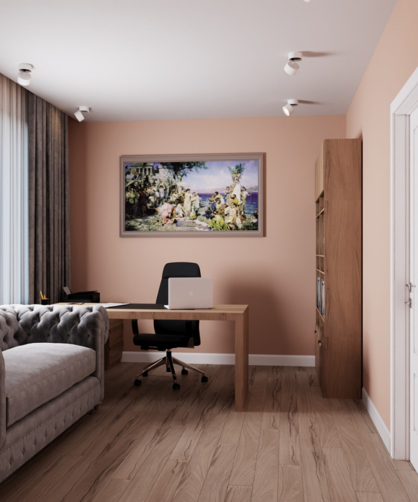 Интерьер в скандинавском стиле 152 м^2. г.Казань