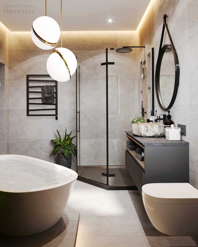 Проект ванной 9 м. кв