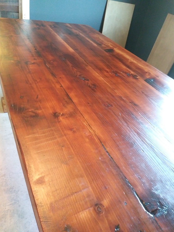 Mountain style dining room photo in Seattle