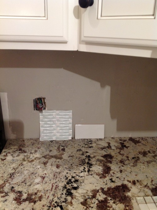 Backsplash 1 2 3 4 Or 5 1 Oblong Glass Tiles In Gray Or White 2 A Wavy Tile Led Subway 3 Marble Mosaic 4 Cute Little Brick Pattern