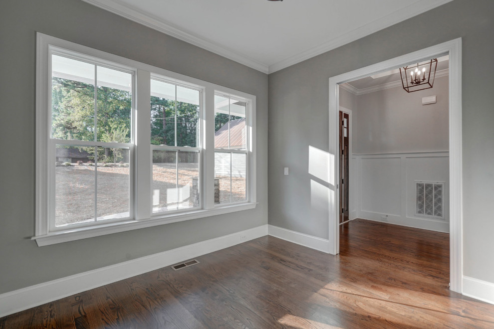 Inspiration for a transitional home design remodel in Charlotte