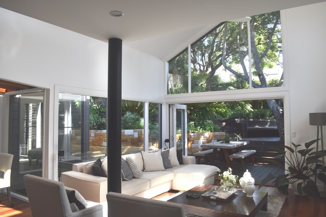 Loft House contemporary-vardagsrum