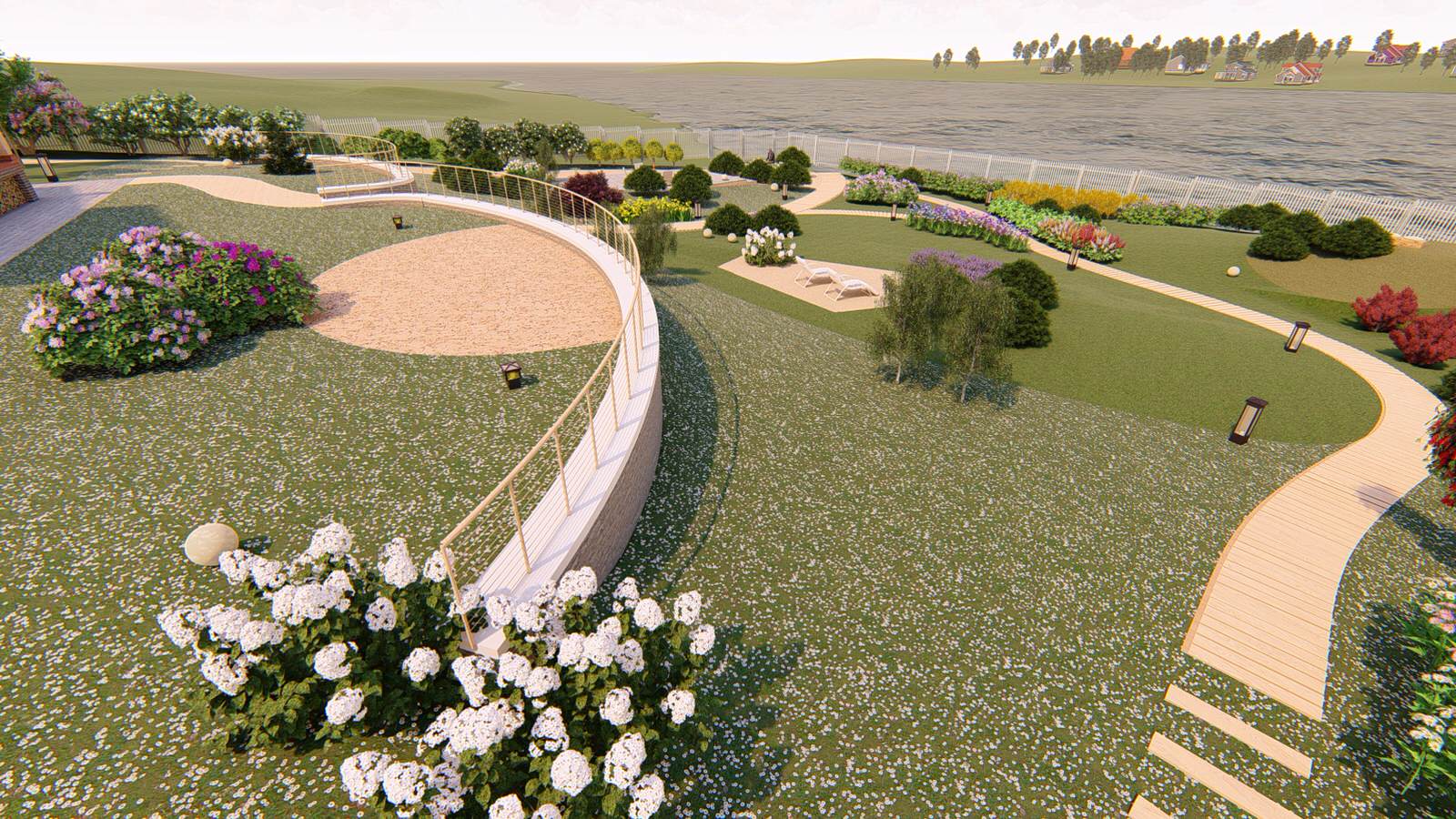 Проект ландшафтного благоустройства в посёлке Ушаково