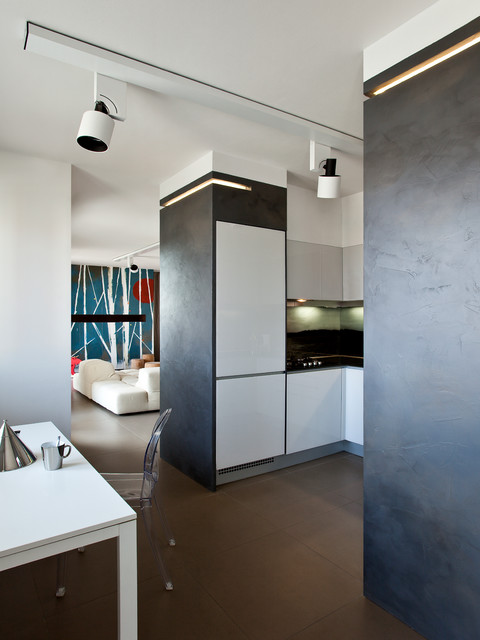 White contemporary-dining-room