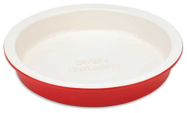kate spade new york kitchen Sweet Nothings Red 9 Inch Round Pie Dish -  Contemporary - Baking Dishes - by BIGkitchen | Houzz