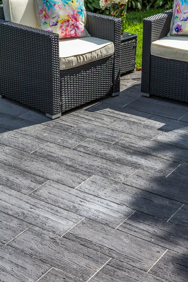 Long Island Wood-Look Patio - New York - by Cambridge Pavingstones with