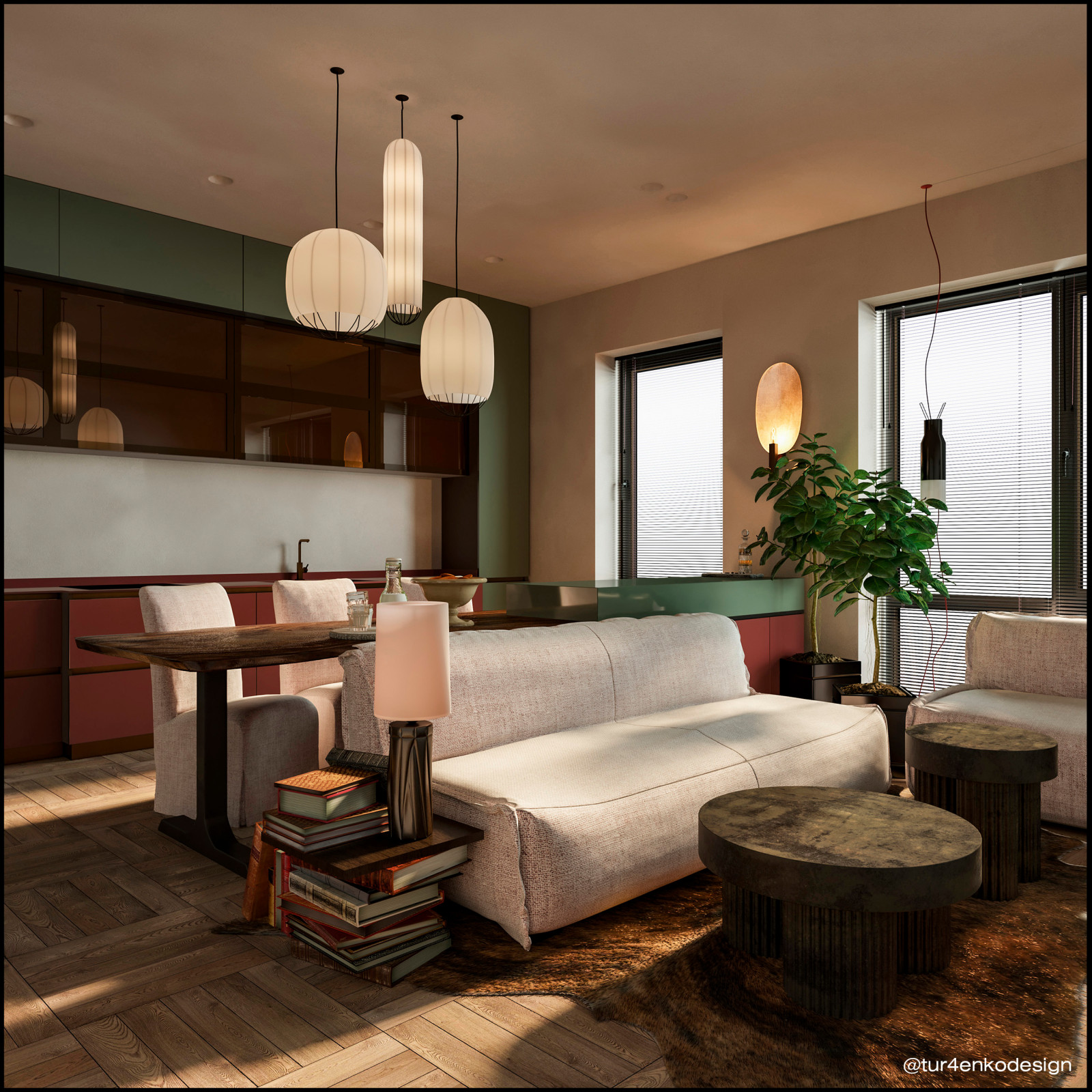 Эклектичный дизайн квартиры 100 м2 в ЖК "Павелецкая сити"