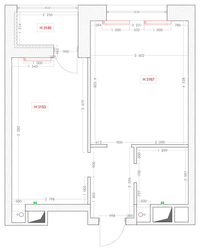 Однокомнатная квартира ЖК 2119 43м2