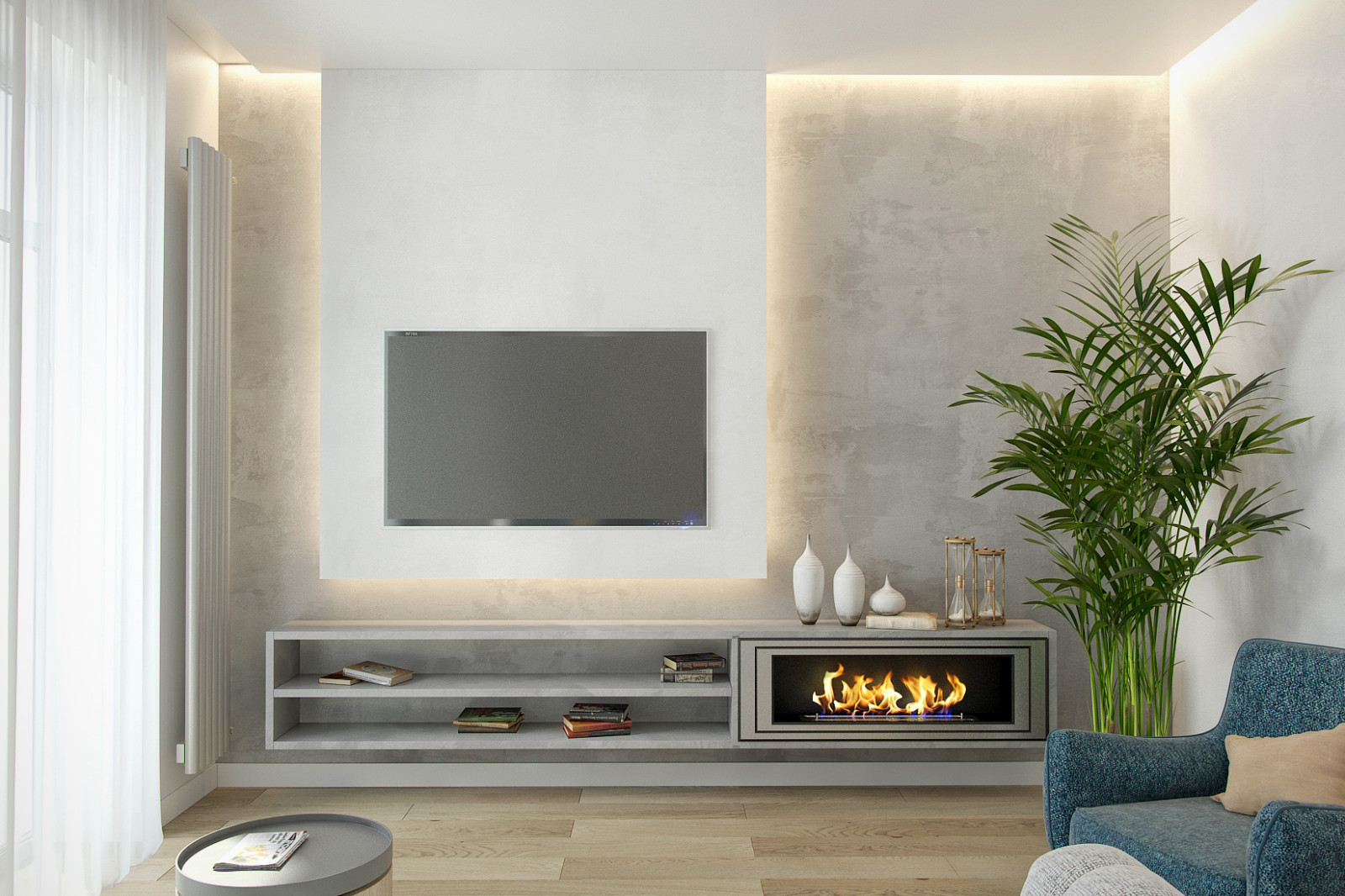 Гостиная в квартире ЖК Екатерининский парк