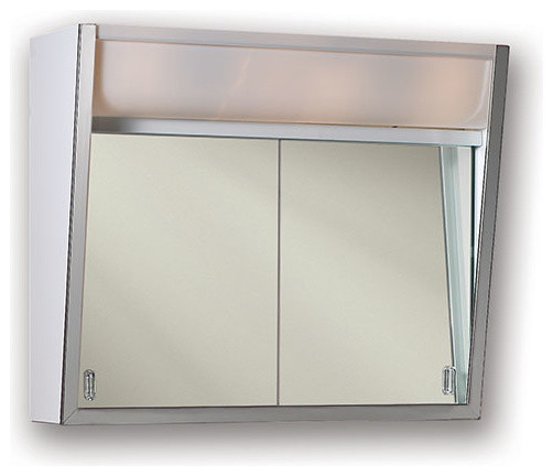 Flair 23 3 4 X19 3 8 Surface Mount Lighted Medicine Cabinet Transitional Medicine Cabinets By Luxury Bath Collection