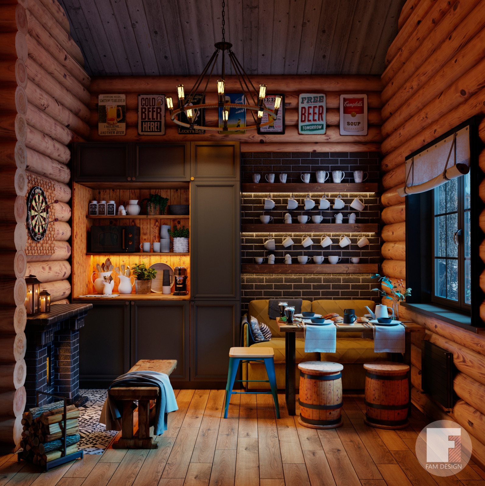 Баня в стиле лофт