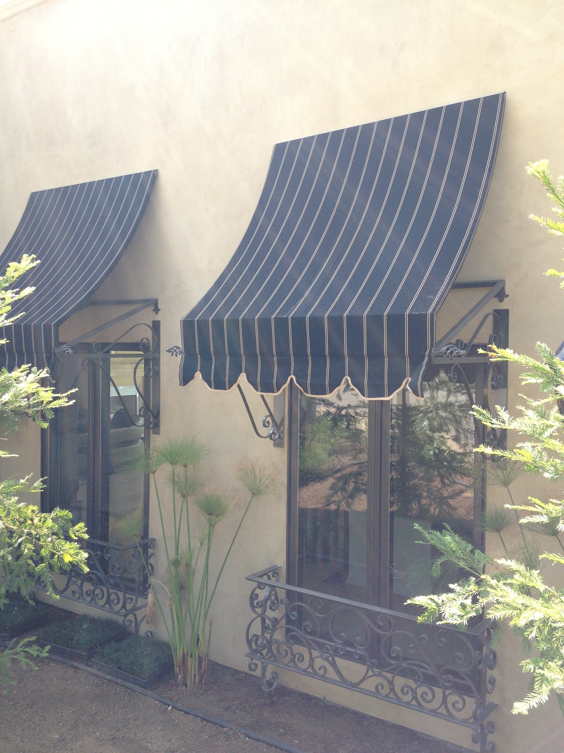 Spanish Window Awnings Folding Arm Awning For Busy Spanish Restaurant