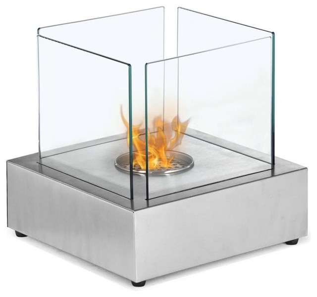 Ignis Cube 12" x 12" Tabletop Ceramic Ventless Ethanol Fireplace TTF-015