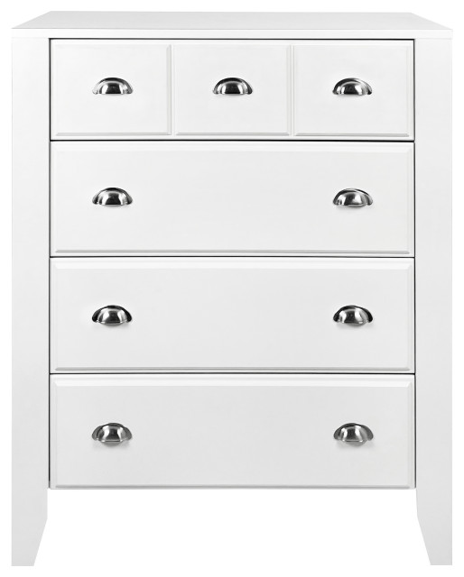 Cleary Contemporary Faux Wood 4 Drawer Dresser Transitional