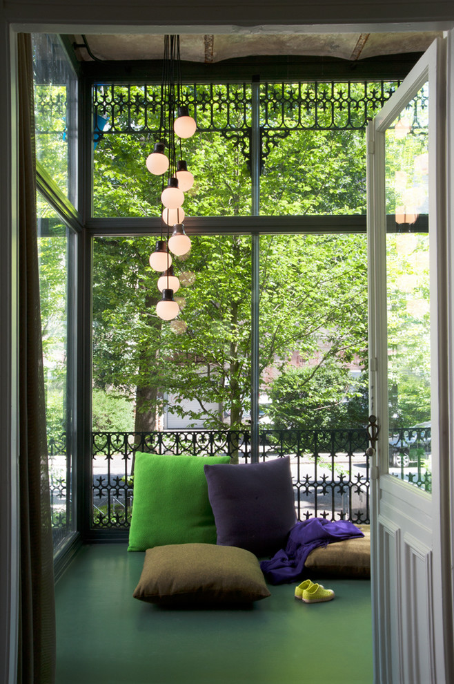 Mittelgroßer Eklektischer Wintergarten mit normaler Decke in Hamburg