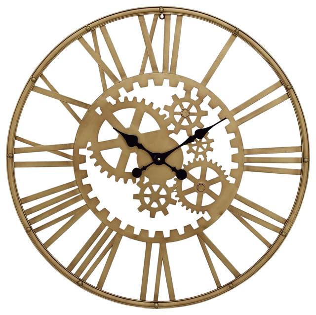 Industrial Iron Gear Wall Clock Clocks By