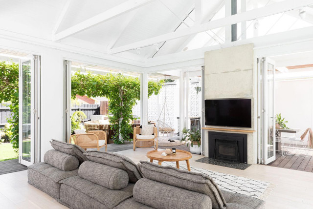 Seaview Ave, Barwon Heads maritim-vardagsrum