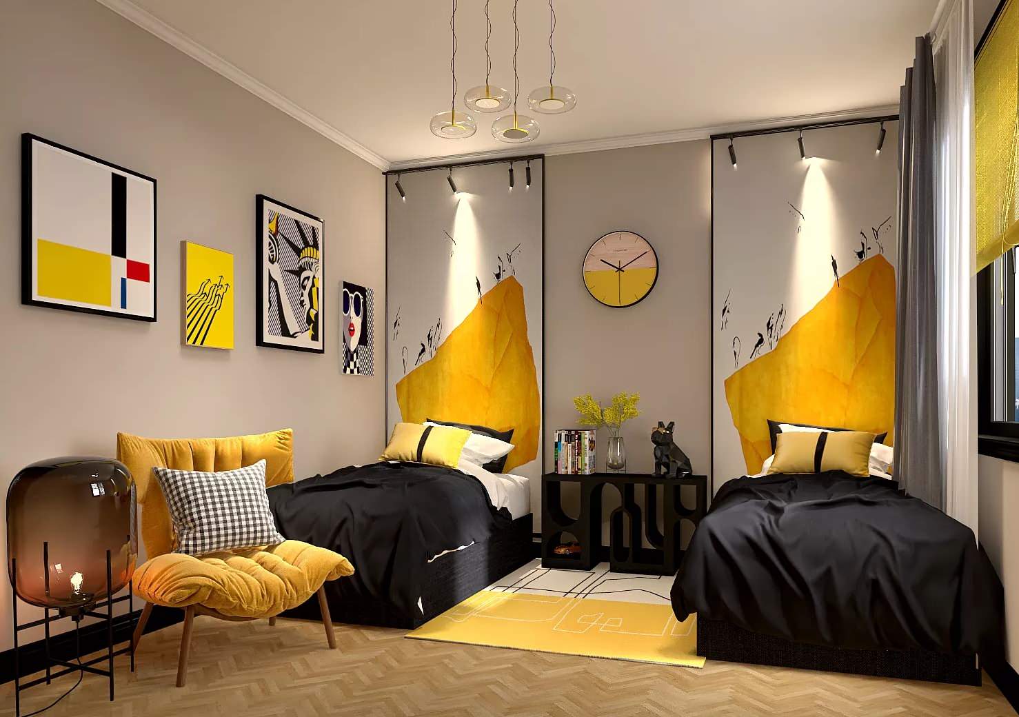 Дизайн комнаты для двух подростков