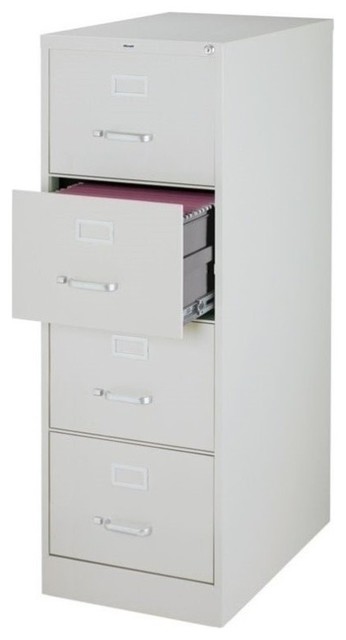 Scranton Co 4 Drawer Legal File Cabinet In Gray Transitional 4 Drawer Legal File Cabinet In Gray